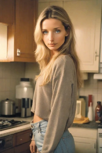 girl in the kitchen,denim,teen,denim skirt,in a shirt,commercial,vitamin b,dal,hips,casserole,tee,gap,barista,camera,olallieberry,vitamin c,tube top,bts,microwave,diet icon