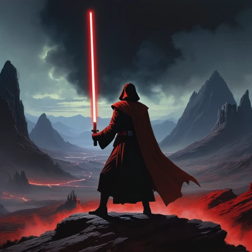 maul,lightsaber,cg artwork,darth maul,vader,luke skywalker,darth vader,jedi,darth talon,rots,darth wader,obi-wan kenobi,red saber,laser sword,starwars,star wars,dark side,force,would a background,heroic fantasy,Conceptual Art,Sci-Fi,Sci-Fi 16