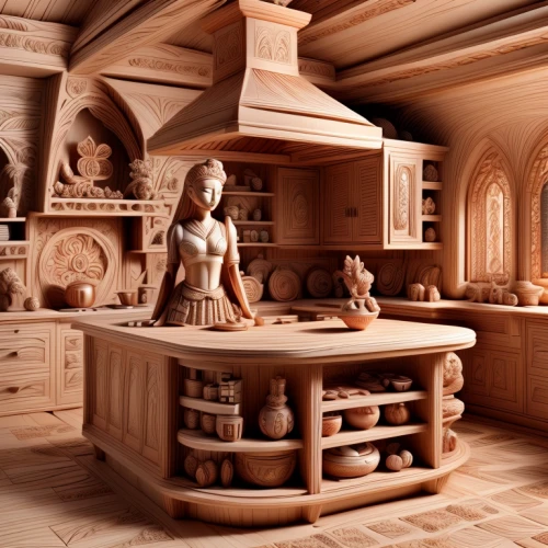 gingerbread maker,victorian kitchen,wooden sauna,wood carving,kitchen design,kitchen interior,woodworker,big kitchen,cabinetry,woodworking,kitchen,doll kitchen,woodwork,wooden figures,carved wood,tile kitchen,bakery,wood art,kitchen shop,kitchen cabinet