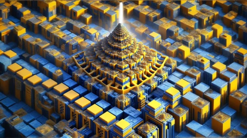 fractal environment,building honeycomb,glass pyramid,mandelbulb,lattice,honeycomb structure,fractal,honeycomb grid,pyramid,isometric,fractalius,fractals,metropolis,fractals art,pyramids,crown render,fractal lights,woven,cinema 4d,russian pyramid