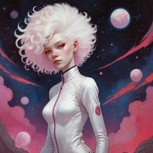 space-suit,sci fiction illustration,spacesuit,space suit,andromeda,eglantine,albino,space art,white cosmos,nebula 3,sci fi,heliosphere,rosa ' amber cover,nebula,earth rise,pink diamond,science fiction,cygnus,astro,lunar,Illustration,Paper based,Paper Based 17