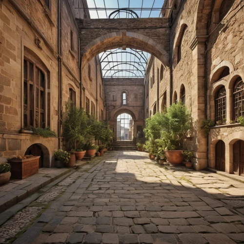courtyard,inside courtyard,riad,arcades,old linden alley,cairo,ancient roman architecture,bucharest,caravanserai,souk,abandoned places,train station passage,passage,castle iron market,beautiful buildings,walkway,arcade,the cairo,industrial hall,old stock exchange,Photography,General,Realistic