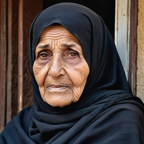 old woman,elderly lady,sudan,bedouin,bağlama,grandmother,muslim woman,care for the elderly,pensioner,older person,elderly person,i̇mam bayıldı,mulukhiyah,harira,jordanian,yemeni,woman portrait,afar tribe,arab,muslima,Photography,General,Realistic