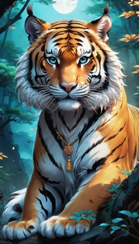 bengal tiger,tiger,a tiger,asian tiger,tiger png,tigers,tigerle,royal tiger,blue tiger,siberian tiger,type royal tiger,chestnut tiger,bengal,world digital painting,tiger head,young tiger,felidae,white tiger,tiger cub,fantasy art,Illustration,Japanese style,Japanese Style 19