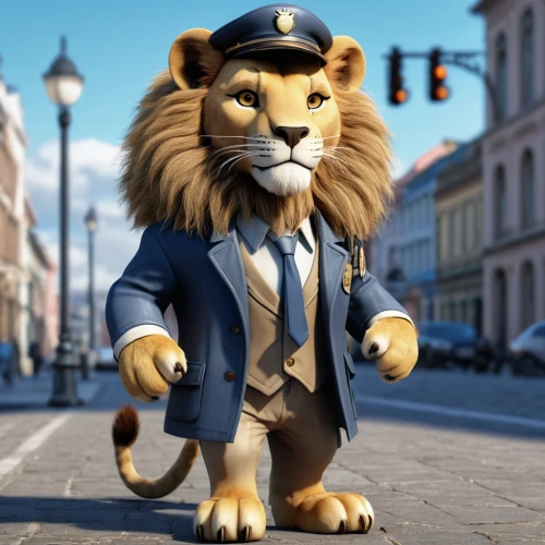 lion's coach,leo,conductor,madagascar,lion father,skeezy lion,officer,lion,male lion,lion white,inspector,zookeeper,felidae,mayor,pubg mascot,ceo,kyi-leo,lion number,policeman,cgi,Photography,General,Realistic