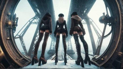 angels of the apocalypse,underworld,stilts,women's legs,sidonia,scifi,witch's legs,capsule,witches legs,binary system,elongate,valerian,main landing gear,a200,mannequins,legs,leg dresses,science fiction,elongated,angels