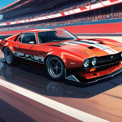 ford xb falcon,muscle car cartoon,datsun sports,amc amx,ford mustang mach 1,ford gt 2020,datsun/nissan z-car,amc javelin,muscle car,aston martin v8 vantage (1977),sports car racing,lamborghini espada,ford maverick,pace car,american muscle cars,3d car wallpaper,sport car,daytona sportscar,ford capri,ford capri rs 2600,Illustration,Japanese style,Japanese Style 03