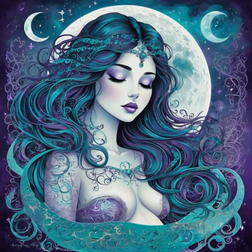 purple moon,mermaid background,zodiac sign libra,moonflower,moonbeam,blue moon rose,zodiac sign gemini,the zodiac sign pisces,aquarius,green mermaid scale,mermaid vectors,la violetta,beach moonflower,blue enchantress,blue moon,luna,libra,moon phase,believe in mermaids,moonlit,Illustration,Vector,Vector 21