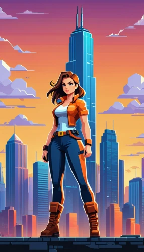 wonder woman city,superhero background,super heroine,game illustration,action-adventure game,android game,cartoon video game background,mobile video game vector background,wonderwoman,city ​​portrait,skycraper,wonder woman,sci fiction illustration,city skyline,pixel art,super woman,game art,dusk background,rocket raccoon,cg artwork,Unique,Design,Logo Design