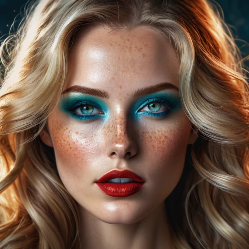 retouching,retouch,photoshop manipulation,women's cosmetics,color turquoise,image manipulation,vintage makeup,airbrushed,turquoise,cosmetics,eyes makeup,photo manipulation,woman face,cosmetic,ojos azules,makeup artist,beauty face skin,neon makeup,adobe photoshop,digital compositing,Conceptual Art,Fantasy,Fantasy 16