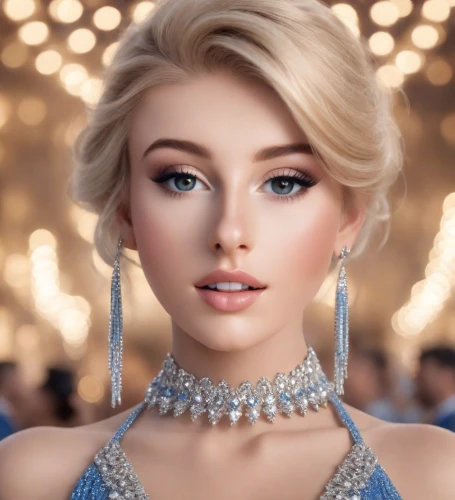 elsa,realdoll,bridal jewelry,barbie doll,cinderella,doll's facial features,elegant,diamond jewelry,jeweled,earrings,princess' earring,barbie,elegance,romantic look,porcelain doll,model beauty,jewelry,glamor,chrystal,bridal accessory