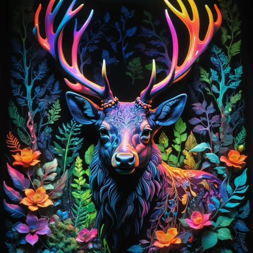 deer illustration,stag,glowing antlers,forest animal,elk,forest animals,manchurian stag,deer,deer drawing,moose,woodland animals,fauna,taurus,fawns,faun,the zodiac sign taurus,antler velvet,bull moose,deer bull,whimsical animals,Photography,Artistic Photography,Artistic Photography 02