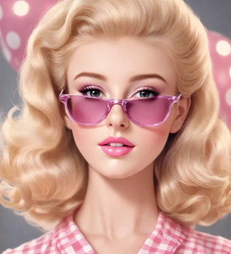 pink glasses,barbie doll,realdoll,doll's facial features,fashion dolls,pink round frames,fashion doll,eyewear,barbie,reading glasses,spectacles,50's style,eye glass accessory,pink lady,female doll,designer dolls,pinkladies,valentine day's pin up,retro girl,retro women