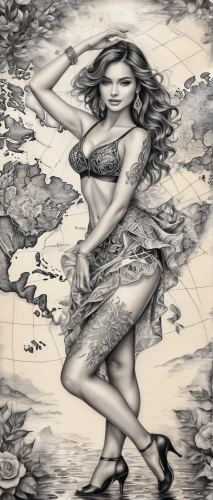 the sea maid,mermaid background,the zodiac sign pisces,charcoal drawing,the blonde in the river,pencil drawings,cd cover,waterglobe,cartography,chalk drawing,pencil drawing,harmonia macrocosmica,mother earth,oriental painting,world map,fashion illustration,image manipulation,world digital painting,aphrodite,wind rose,Conceptual Art,Oil color,Oil Color 10