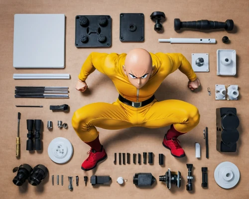 repairman,disassembled,handyman,technician,flat lay,assembling,workbench,electrician,engineer,components,handymax,tools,tradesman,tinkering,craftsman,hardware programmer,summer flat lay,toy photos,cutting tools,steel man,Unique,Design,Knolling
