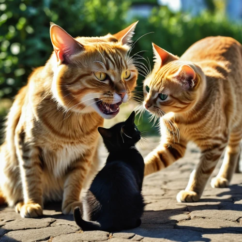 cats playing,stray cats,two cats,pet vitamins & supplements,pounce,cat family,funny cat,dog - cat friendship,feral cat,american shorthair,cat image,felines,cat lovers,courtship,street cat,red tabby,strays,breed cat,stage combat,domestic cat,Photography,General,Realistic