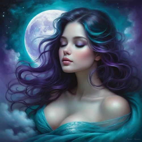 purple moon,blue moon rose,moonlit night,moonbeam,moonflower,blue moon,moonlit,la violetta,fantasy portrait,fantasy art,mystical portrait of a girl,moon shine,fantasy picture,blue enchantress,sailing blue purple,purple lilac,queen of the night,moonlight,moon night,moon phase,Conceptual Art,Daily,Daily 32