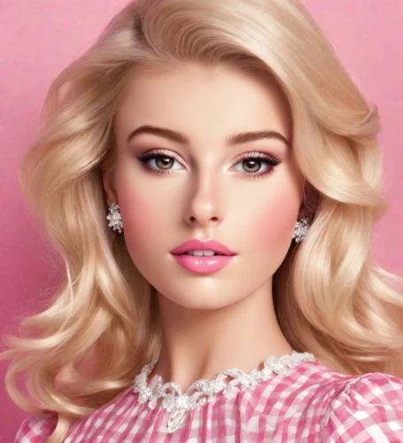 barbie doll,realdoll,doll's facial features,barbie,pink beauty,porcelain doll,vintage makeup,women's cosmetics,female doll,dahlia pink,model doll,pink lady,natural cosmetic,fashion doll,like doll,natural pink,airbrushed,girl doll,pink background,blonde woman