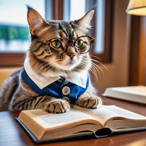 scholar,author,publish a book online,bookmark,librarian,bookworm,reader,read a book,to study,relaxing reading,cat european,cat image,tutor,reading glasses,reading owl,publish e-book online,library book,napoleon cat,professor,bookkeeper,Photography,General,Realistic
