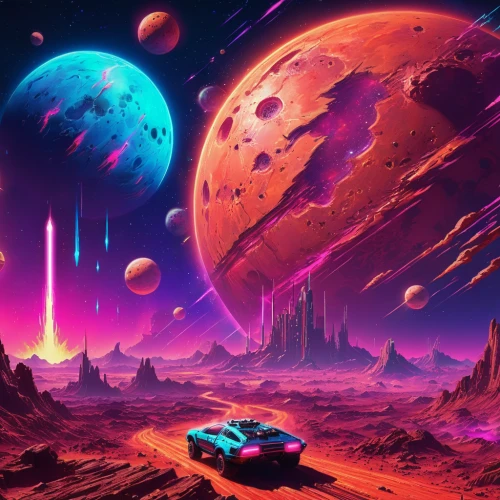 alien planet,futuristic landscape,space art,alien world,gas planet,red planet,lunar landscape,space voyage,space,planets,planet,fire planet,valley of the moon,planet alien sky,space port,space ships,moon car,spacescraft,planet mars,scifi,Conceptual Art,Sci-Fi,Sci-Fi 27