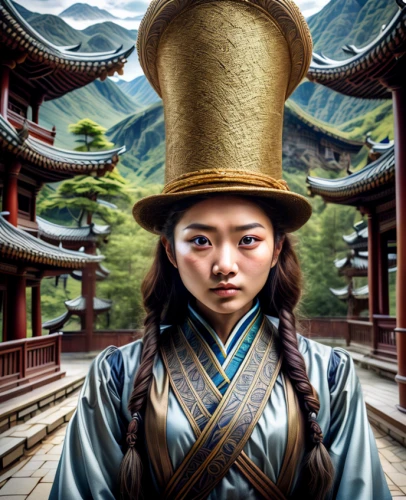 asian conical hat,inner mongolian beauty,mongolia eastern,chinese art,korean culture,mongolian,world digital painting,yi sun sin,yunnan,korean history,south korea,tibetan,oriental girl,mulan,korean folk village,geisha girl,asian woman,oriental,panokseon,shuanghuan noble