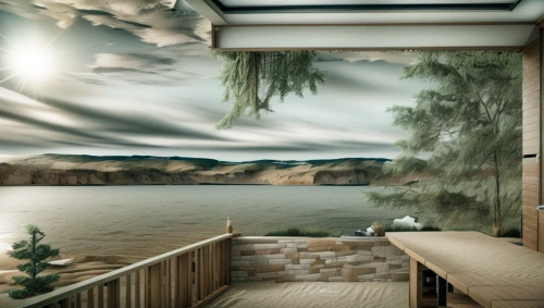 virtual landscape,house with lake,home landscape,lake view,boathouse,inverted cottage,summer house,cottage,summer cottage,digital compositing,the cabin in the mountains,3d rendering,house by the water,lake taupo,chalet,photomanipulation,cottagecore,houseboat,image manipulation,photo manipulation
