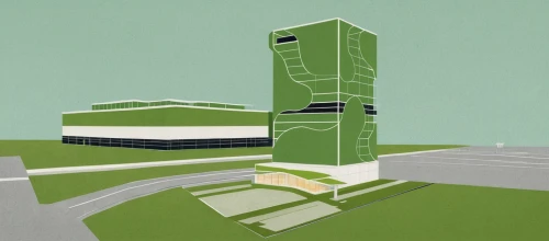 brutalist architecture,highrise,control tower,autostadt wolfsburg,3d rendering,high-rise building,office buildings,render,kirrarchitecture,tower block,multi storey car park,mid century modern,modern building,croydon facelift,arq,helipad,high-rise,buildings,zaandam,glass building,Illustration,Japanese style,Japanese Style 08