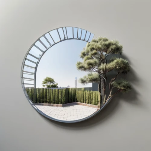 wood mirror,exterior mirror,parabolic mirror,mirror house,circle shape frame,round autumn frame,door mirror,outside mirror,mirror in the meadow,mirror frame,semi circle arch,cloud shape frame,automotive side-view mirror,landscape designers sydney,round frame,magic mirror,lens reflection,landscape design sydney,porthole,virtual landscape,Light and shadow,Landscape,Great Wall