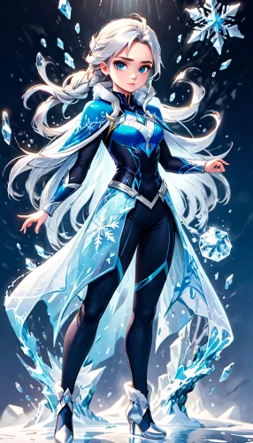 ice queen,winterblueher,the snow queen,elsa,white rose snow queen,blue snowflake,aqua,snowflake background,ice princess,water-the sword lily,eternal snow,ice crystal,glacial,suit of the snow maiden,frozen,polar aurora,aurora,ice,frost,glacier,Anime,Anime,General