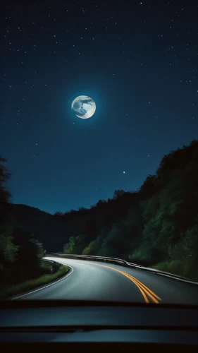 night highway,ufo,ufo intercept,moon car,ufos,ufo interior,road dolphin,open road,night image,highway lights,the road,et,the night sky,unidentified flying object,night sky,road to nowhere,moon and star background,windshield,3d car wallpaper,space art,Photography,General,Natural