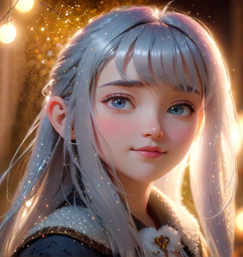 violet head elf,elsa,elf,the snow queen,cinderella,luka,aurora,luminous,winterblueher,alhambra,tiara,laika,fantasia,fantasy portrait,rapunzel,luna,crown render,suit of the snow maiden,cg artwork,princess' earring,Anime,Anime,Cartoon