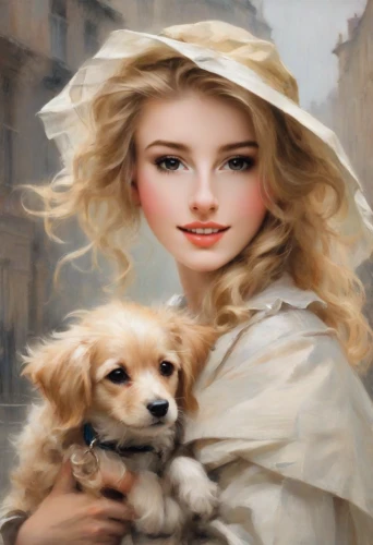 girl with dog,blonde dog,blonde woman,romantic portrait,white dog,golden retriever,female dog,blond girl,norfolk terrier,blonde girl,cavapoo,english white terrier,indian spitz,japanese spitz,boy and dog,pomeranian,pekingese,american eskimo dog,maltese,coton de tulear
