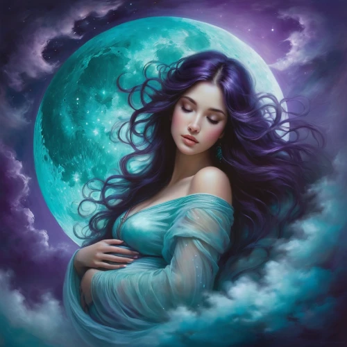 blue moon rose,pregnant woman icon,purple moon,blue moon,moonbeam,moonflower,fantasy picture,moonlit night,the zodiac sign pisces,zodiac sign libra,moon phase,la violetta,moonlit,moon shine,mother earth,pregnant woman,moon and star background,celtic woman,fantasy art,fantasy portrait,Conceptual Art,Daily,Daily 32