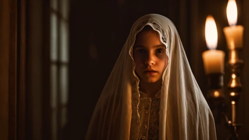 the nun,candlemas,the prophet mary,the angel with the veronica veil,veil,the girl in nightie,the magdalene,fatima,carmelite order,joan of arc,girl in a historic way,hand of fatima,downton abbey,the night of kupala,girl in cloth,mystical portrait of a girl,jessamine,candlemaker,of mourning,dead bride,Photography,General,Natural