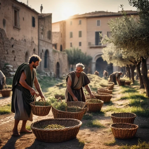 basket weaver,provencal life,basket maker,grape harvest,breadbasket,puglia,apulia,provence,tuscany,paddy harvest,argan trees,olive grove,permaculture,farm workers,straw carts,sicily,village life,fetching water,tuscan,basket weaving,Photography,General,Realistic