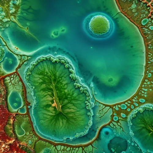 chloroplasts,green algae,bacteria,bacterium,microbe,algae,petri dish,cytoplasm,green bubbles,cell structure,bacterial species,pollen warehousing,pollen,macrocystis,pathogens,globules,koli bacteria,chlorophyta,pathogen,microscopy,Photography,General,Realistic