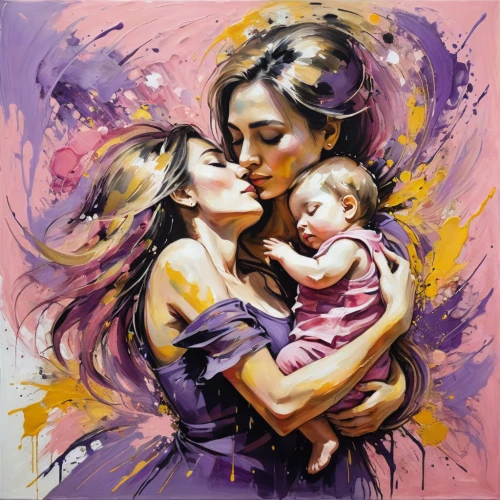 mother kiss,motherhood,mother with child,little girl and mother,oil painting on canvas,mother with children,mother-to-child,holy family,mother and child,capricorn mother and child,mother and children,mother's,oil painting,the mother and children,art painting,mothers love,mother and infant,father with child,breastfeeding,mother,Illustration,Paper based,Paper Based 11