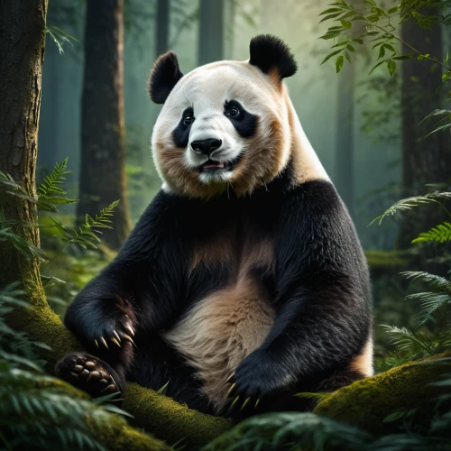 chinese panda,pandabear,giant panda,panda bear,panda,kawaii panda,pandas,kawaii panda emoji,hanging panda,anthropomorphized animals,bamboo,little panda,lun,panda face,baby panda,forest animal,panda cub,french tian,oliang,slothbear,Photography,General,Fantasy