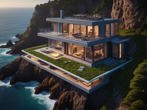 luxury property,cliffs ocean,dunes house,cubic house,modern house,luxury real estate,cliff top,luxury home,house by the water,ocean view,modern architecture,uluwatu,beautiful home,cube house,beach house,private house,coastal protection,cliffs,3d rendering,holiday villa,Photography,General,Sci-Fi
