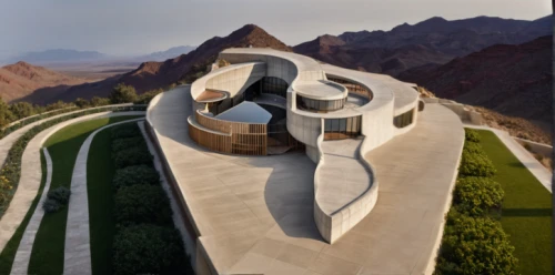 futuristic architecture,futuristic art museum,dunes house,indian canyons golf resort,timna park,modern architecture,eco hotel,eco-construction,iranian architecture,archidaily,oman,futuristic landscape,roof landscape,winding roads,largest hotel in dubai,arhitecture,concrete construction,islamic architectural,cubic house,building valley