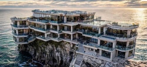 hashima,costa concordia,gunkanjima,house of the sea,cubic house,concrete ship,cube stilt houses,island suspended,tropea,stilt house,tigers nest,cube house,water castle,sky apartment,cube sea,uluwatu,abandoned place,monaco,luxury hotel,hotel w barcelona,Architecture,General,Modern,None