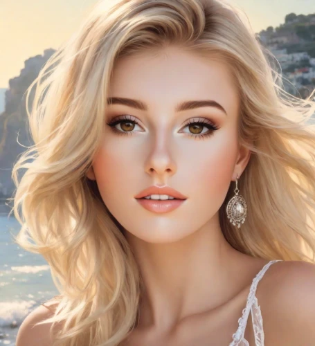 natural cosmetic,lycia,romantic look,blonde woman,beautiful face,airbrushed,beautiful young woman,beach background,blonde girl,beauty face skin,model beauty,cool blonde,blond girl,realdoll,eurasian,beautiful model,romantic portrait,pretty young woman,malibu,portrait background