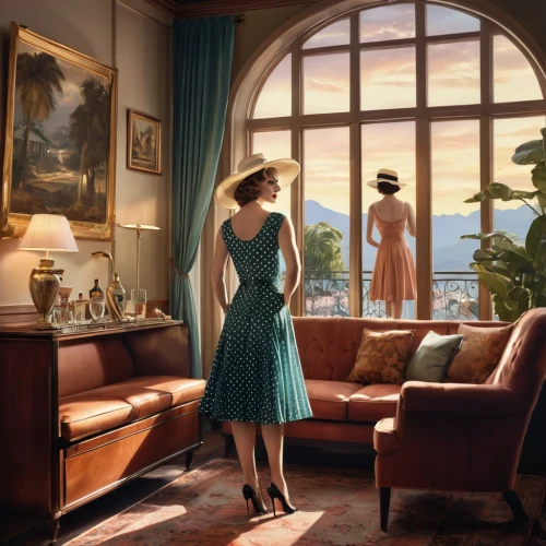blue jasmine,girl in a long dress,digital compositing,sci fiction illustration,cinderella,world digital painting,art deco woman,3d fantasy,clue and white,cocktail dress,doll's house,a girl in a dress,rear window,girl in a long dress from the back,vanity fair,the little girl's room,vintage man and woman,dressmaker,fantasy picture,the girl in nightie,Photography,General,Realistic