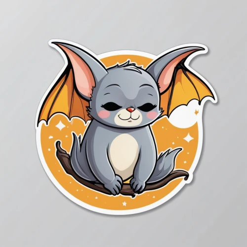 bat,tropical bat,little red flying fox,vampire bat,hanging bat,bat smiley,mouse eared bat,lab mouse icon,charizard,vector illustration,halloween vector character,fruit bat,bats,aye-aye,flying fox,clipart sticker,vector design,little brown myotis,cat vector,big brown bat,Unique,Design,Sticker