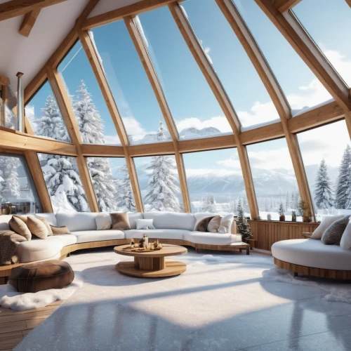 snow roof,alpine style,snowhotel,snow house,winter house,chalet,the cabin in the mountains,roof landscape,snow shelter,house in the mountains,beautiful home,penthouse apartment,snowed in,igloo,house in mountains,modern living room,sky apartment,scandinavian style,snow landscape,loft,Photography,General,Realistic