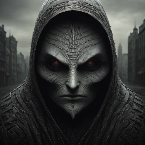 daemon,hooded man,fawkes mask,evil woman,carpathian,angry man,anonymous mask,anonymous,grimm reaper,shinigami,moscow watchdog,the ethereum,evil,reptilian,neophyte,devil,dark art,reptilians,yellow eyes,grim reaper,Illustration,Realistic Fantasy,Realistic Fantasy 17