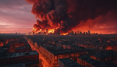 city in flames,destroyed city,the conflagration,apocalyptic,notredame de paris,post-apocalypse,inferno,apocalypse,sweden fire,fire disaster,conflagration,notre dame,post-apocalyptic landscape,saintpetersburg,warsaw uprising,burning earth,st-denis,the end of the world,fire background,stalingrad,Photography,General,Fantasy