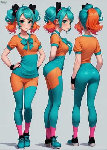 cyan,teal and orange,vector girl,teal,marina,stylized macaron,buns,game character,rockabella,mandarin sundae,retro girl,diamond mandarin,turquoise,aqua,candy island girl,sports girl,comic character,girl elephant,teal digital background,vada,Unique,Design,Character Design