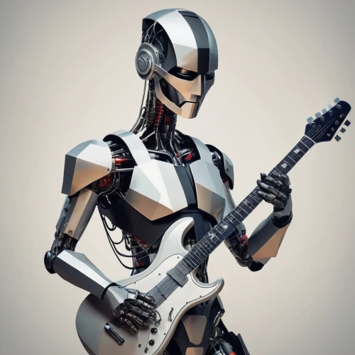 cybernetics,electric guitar,humanoid,metal toys,robotic,acoustic-electric guitar,droid,metal figure,robot,industrial robot,robotics,guitar player,minibot,artificial intelligence,clone jesionolistny,military robot,bot,metal,actionfigure,robots,Art,Artistic Painting,Artistic Painting 44