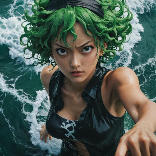 medusa,malachite,medusa gorgon,the sea maid,emerald sea,green mermaid scale,siren,green water,nami,emerald,sea,anahata,water nymph,jade,neptune,ocean,tiber riven,at sea,green pufferfish,the wind from the sea,Photography,Documentary Photography,Documentary Photography 08